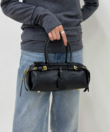 ダブルベルトスリムボストンバッグ