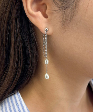 チェーンパールスウィングピアス