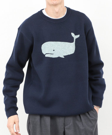 クジラWJQ ダブルジャカードニット 25AW