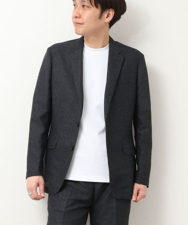 《ビジカジ/セットアップ対応》カラミストレッチ　ジャケット