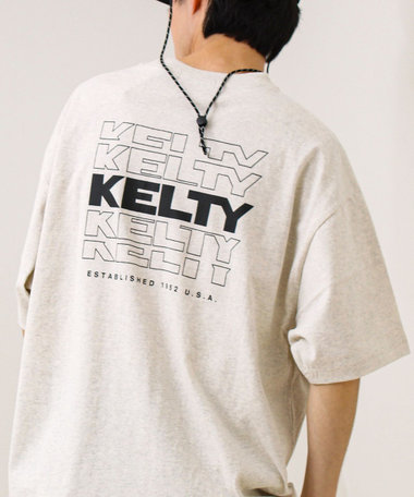 【KELTY×GLOSTER】別注 バックタイポロゴT