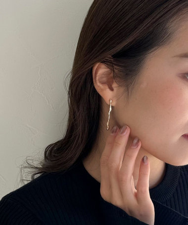 ピアス EOU STUDIO MENS EASY EC4 Jewish Star Stud : (Black CZ)｜ジューイッシュ・スター