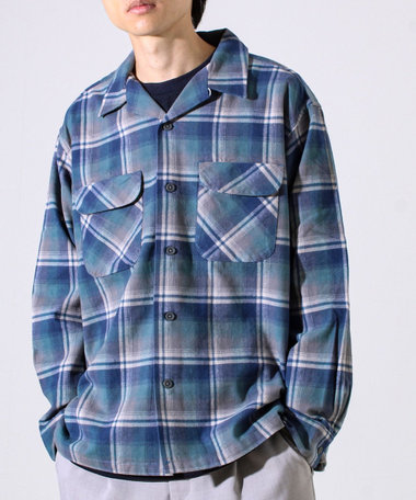 【PENDLETON】Open Collar Shirt オープンカラーシャツ