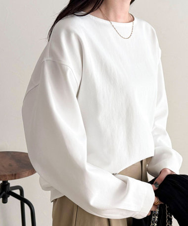 【セットアップ対応】パウダリーツイルコクーンブラウス