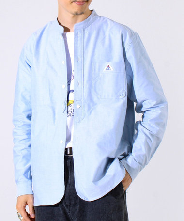 【シーズンレス】【GEVACO】オックスバンドカラーシャツ