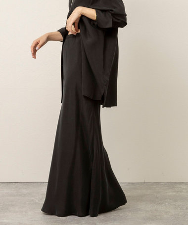 《セットアップ対応》【MAQWEL/マクウェル】ウォッシャブルサテンスカート