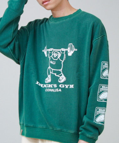 【Duckster/ダックスター】ユニセックス DUCK’S GYMリバーシブルスウェット