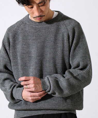 【Vincent et Mireille】Rib CLASSIC CREWNECK