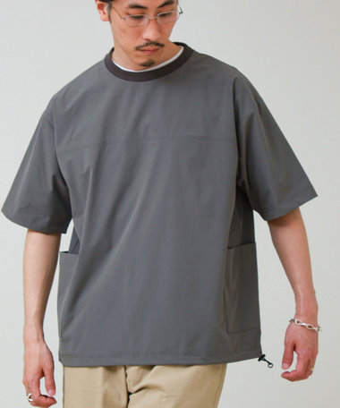【接触冷感/セットアップ着用可能】SoftCool サイドポケットTシャツ
