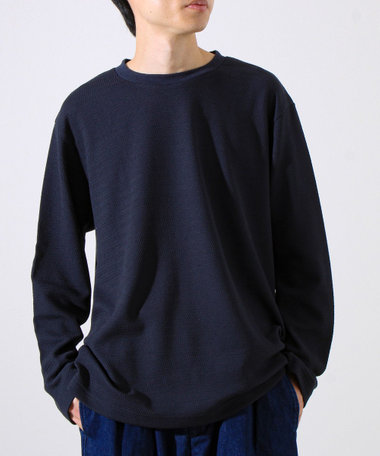 【シリーズ累計人気】【ジャケットのインナーにおすすめ】ふくれジャガードロンT