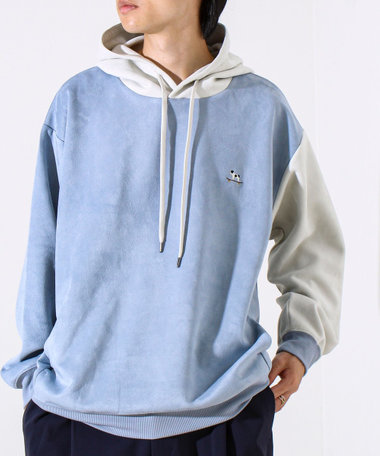 【新配色で再登場】フレブルスエード バイカラーパーカー