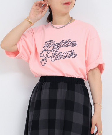 刺繍ロゴTシャツ