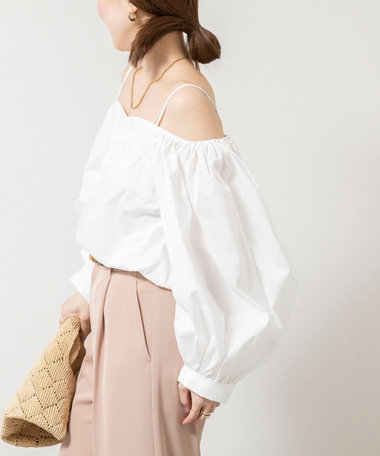 【PROTAGONISTA/プロタゴニスタ】ウォッシャブルオフショル2wayブラウス