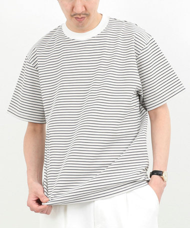 シルケットボーダーTシャツ / クルーネック / 26SS