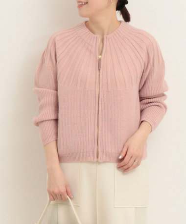 ホイップネックZIPカーディガン