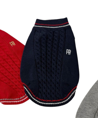 【FR PETS】FRチルデンケーブル柄ベスト