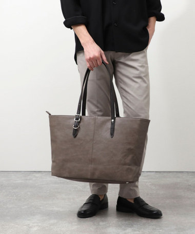 【PRO-SPERITY】PUレザートートバッグ