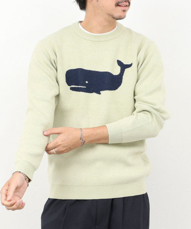 クジラWJQ ダブルジャカードニット 25AW