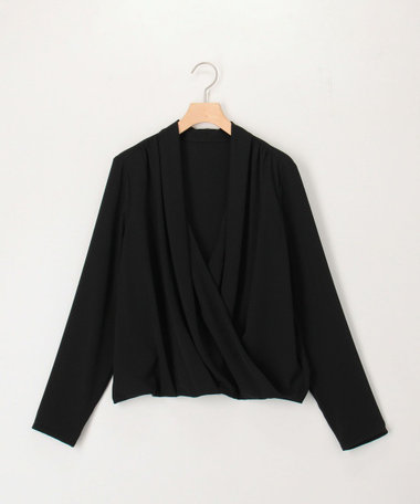 ドレープ&タックブラウス