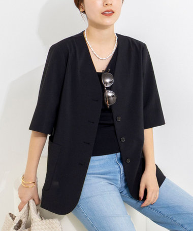 ウォッシャブル高機能半袖ジャケット