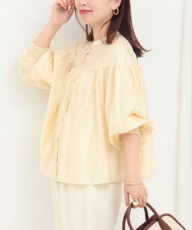 シルキーローンブラウス