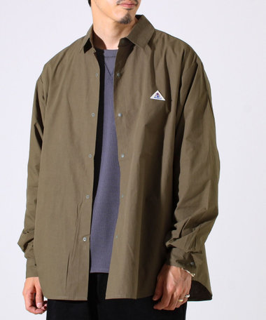 【GEVACO】ドットボタンシャツ スナップボタン シャツ羽織