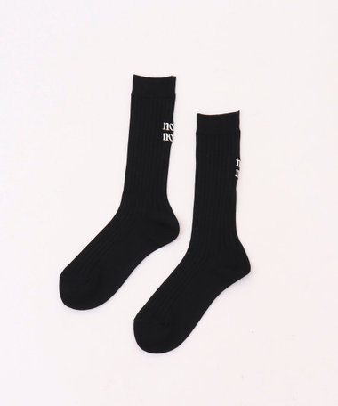 【松葉☆別注アイテム】【nolnol/ノルノル】ロゴリブソックス
