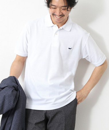 【WEB限定】《ビジカジ対応》クジラ刺繍 ドライカノコ ユーティリティポロ ビズポロ 25SS