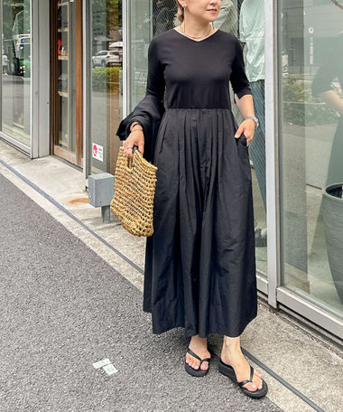 美品　NOLLEY'S 2.2万円　大人可愛い　フロントフリルワンピース セール】キカプリントギャザーチュニックワンピース（ワンピース