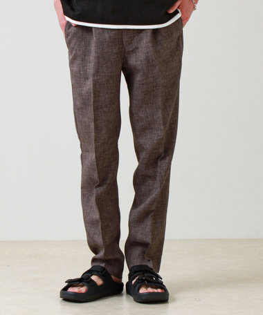 【セットアップ対応】リネンライクキャンバスパンツ