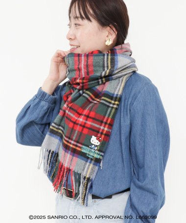 【HELLO KITTY × MICO COULIER コラボ商品】刺繍ストール