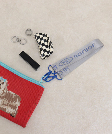 【JOli JOli/ジョリジョリ】ジャガードロゴマルチストラップ S