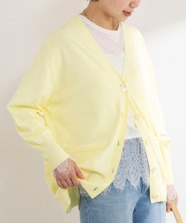 【新色追加】《手洗い可能》マルチファンクションVネックカーディガン