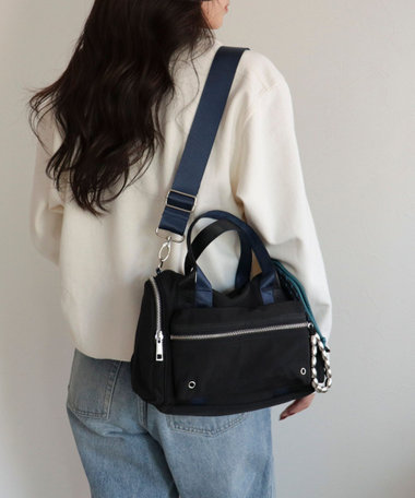 【CONTROL FREAK/コントロールフリーク】ミリタリーチャームボストンバッグ