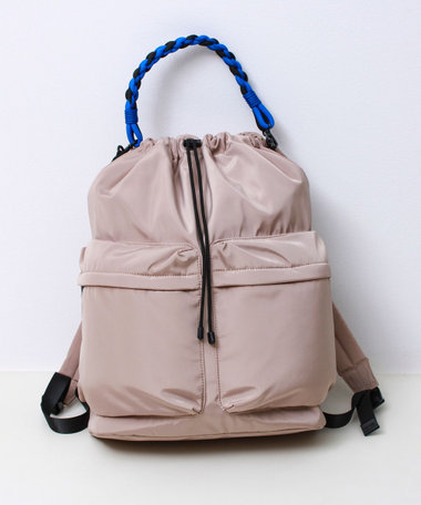 【SML/エスエムエル】BRAID PURSE PACK 巾着リュック 2WAY 撥水