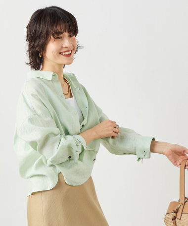 MY STANDARD マルチWAYリネンショートシャツ