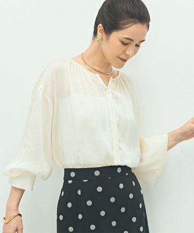新品未使用・完売品・24SS✨NOLLEY'S　パール付きカットジレ　WEB限定 セール】◇【WEB限定】パール付きカットジレ(505922601
