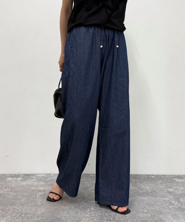 本日のみ値下げ　ノーリーズ　センタープレスハイウエストデニム RM denim】センタープレスハイウエストデニム | NOLLEY'S
