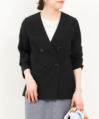 サップタンブラーノーカラージャケット