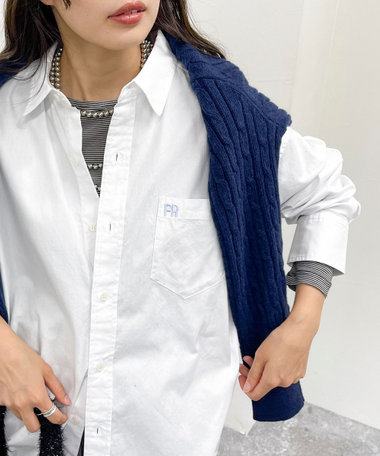 FR刺繍ベーシックシャツ