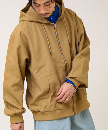 【タフに着回す】キャンバス/デニム ジップパーカー