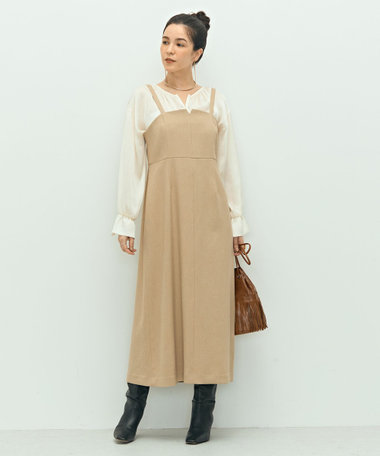 24AW ノーリーズ　ドレスアップロングキャミソール キャミソール　ブラック 24AW ノーリーズ ドレスアップロングキャミソール キャミソール