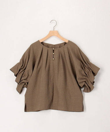 サップタンブラー2WAY袖ギャザーブラウス