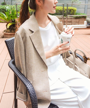 ウォッシャブルカラミオーバージャケット