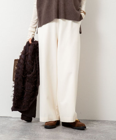 NOLLEYS【新品未使用】リネン混 グリーン ダブル ジャケット ワイドパンツ NOLLEY'S パンツ 「WEB STAFF恵別注カラーあり」「セットアップ