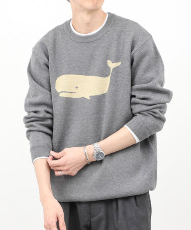 クジラWJQ ダブルジャカードニット 25AW