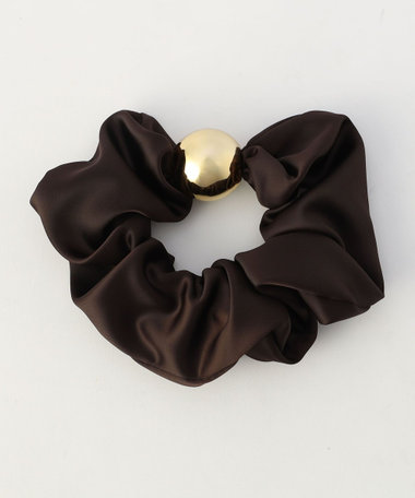 ボールパーツ付きサテンシュシュ