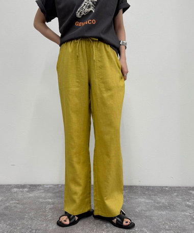 【GEVACO/ゲバコ】コットンリネンイージーパンツ