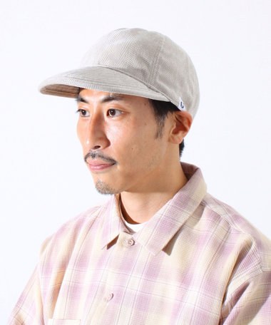 【GLOSTER/グロスター】ヘリンボーン ロングブリムキャップ