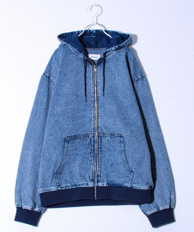 ［WEB限定 SPECIAL PRICE！］【好評につき再登場】デニムフルジップパーカー